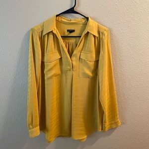 Ann Taylor yellow/mustard blouse